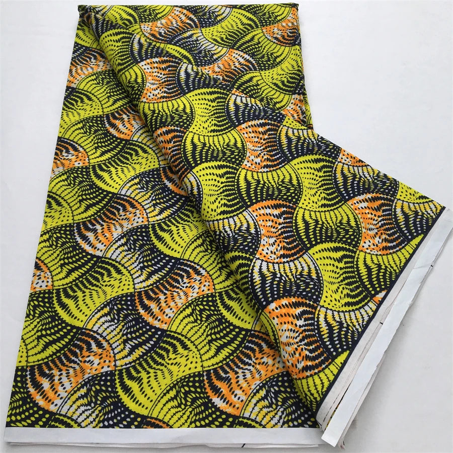 2024 Newest Nigerian Ankara African Polyester Material Wax Fabric DIY Print Sewing Tissu Textile Material For Women Dresses