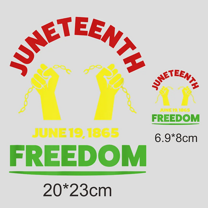 Juneteenth Clothes Iron-on Patches Iron-on Transfers for Clothing Badge T Shirt Printing Sticker Ironing Girl Motif Patch DIY