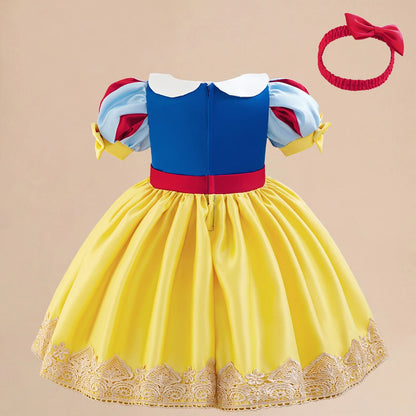 Girls Snow White Princess Dresses Kid Cosplay Spider Alice Gown Girl Halloween New Costume Children Formal Birthday Party Dress