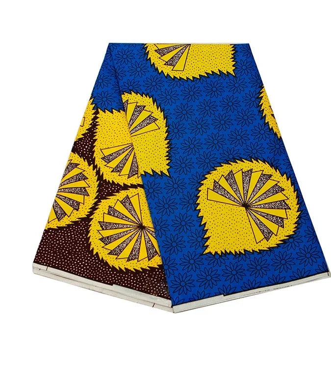 Africa Nigerian Prints Batik Fabric Real Wax Patchwork Sewing Dress Craft Cloth Polyester High Quality Ankara Tissu A-7