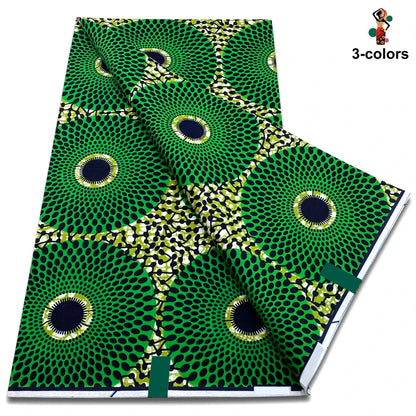 Newest Ankara Wax Fabric High Quality Cotton Wax Print Guaranteed Veritable African Real Wax Fabric Soft Party Dress Diy Pagne