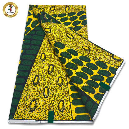 New Arrival High Quality Original 100% Cotton Wax Print Guaranteed Veritable Ankara African Real Wax Fabric Soft Pagne for Dress