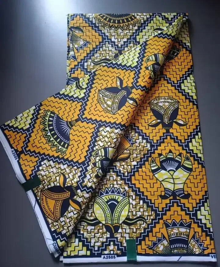 African Wax Fabric 6Yard Ankara Fabric 2022 New African Fabric Print 100% polyester Pagne African Wax For Wedding Dress Sewing