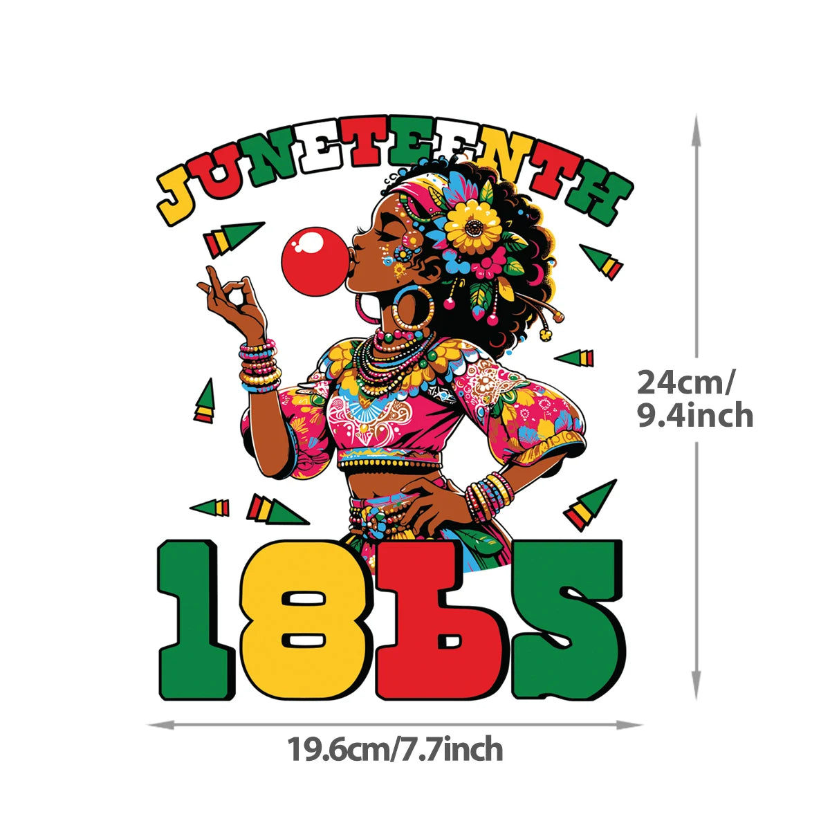 Juneteenth Patches Black Month History Print On T-Shirt Clothes Decoration Diy Accessory Washable New Patches For Clothing