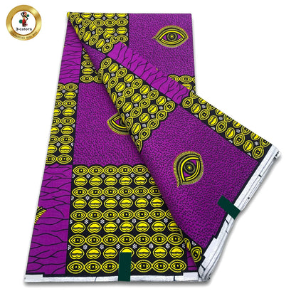 Factory Price Ankara Wax Fabric Guaranteed Veritable African Real Print Wax Fabric 100% Cotton Ghana Style Soft Pagne Sewing