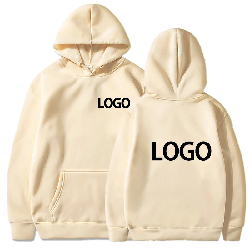 Customized Printed Men Women Hoodie Loose Casual Clothing Fashion Long Sleeve Hooded Pullover Personality Streetwear Sweatshirts