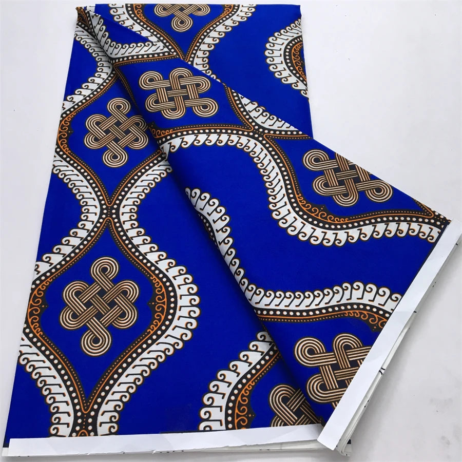 African Nigeria Wax Fabric High Quality Ankara Wax Fabric Polyester Pagne Print For Women DIY Cloth Dresses Sewing Materials