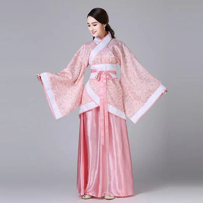 Hanfu Children 2023 Chinese Costume Kids Flower Girl Dresses Traditonal Stage Wear Women Dance Costume Adult Fairy Dress