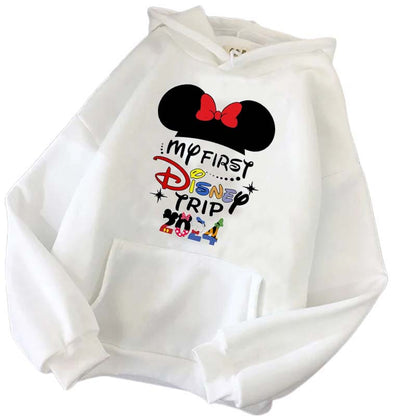 Disney 2024 Family Vacation Hoodies Fashion Disneyland Trip Women's Casual Pullover Autumn Harajuku Streetwear Sweatshirt Tops