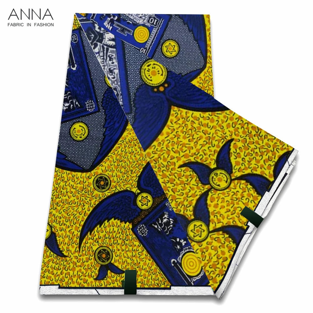 Veritable Wax Ankara Block Prints Batik Fabric African Wax Fabric Nigerian Dutch Hollandais Pagne 100% Cotton For Sewing VL-121