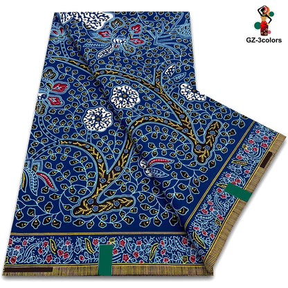 Factory Price Ankara Wax Fabric Guaranteed Veritable African Real Print Wax Fabric 100% Cotton Ghana Style Soft Pagne Sewing