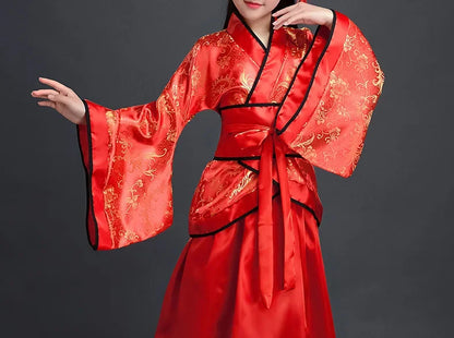 Ancient Costume Dance Girl Set Performance Show Child Clothing Cosplay Princess Chinese Traditional Dress for Girls Hanfu Dress