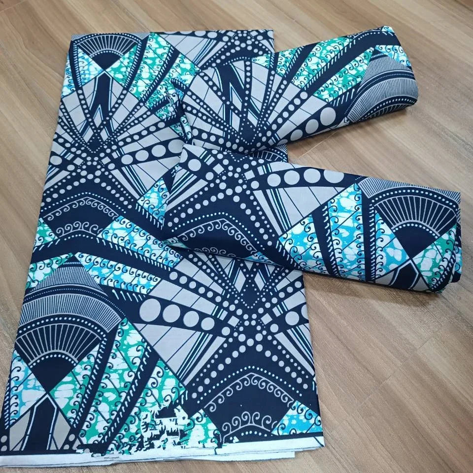 Most popular Veritable African Wax Real Fabric 100% cotton Ghana Nigeria Style 6 yards High Quality Ankara Prints wax Material