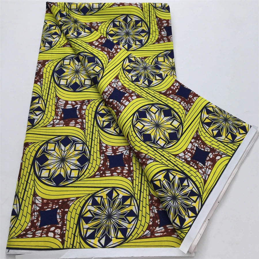 African Wax Fabric Prints 2025 New Arrivals Nigeria Wax Fabric Block Batik Dutch For Women DIY Dresses Cloth Sewing Materials