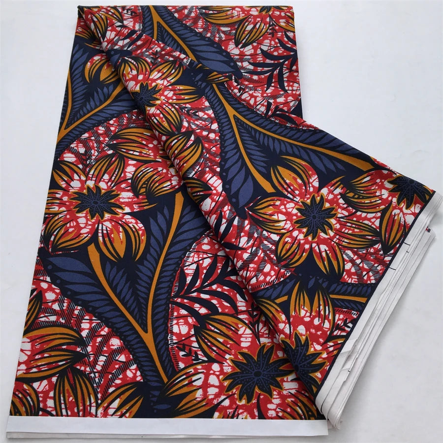 African Wax Fabric Prints 2025 New Arrivals Nigeria Wax Fabric Block Batik Dutch For Women DIY Dresses Cloth Sewing Materials