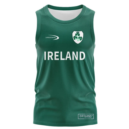 Ireland Vest Rugby Jersey 2025 Home Away Rugby Shirt T-Shirt Singlet Vest American Fashion Sportswear Men's Women's 3D Print Top