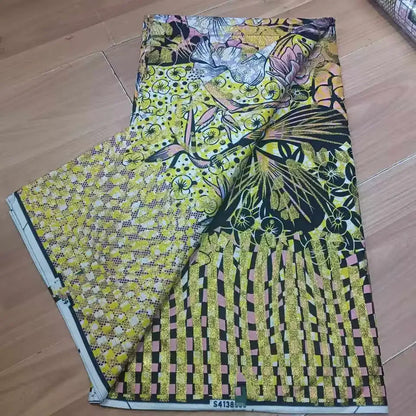 Soft Cotton Veritable Real Wax Ankara Prints Batik Fabric Africa Sewing Dress Craft Material Tissu Patchwork Garment Accessory