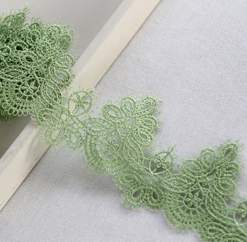 Width:6cm (2.40") High Quality DIY Pendant Handmade Clothing Lace Accessories Water Soluble Embroidery Lace Trims (ss-363)