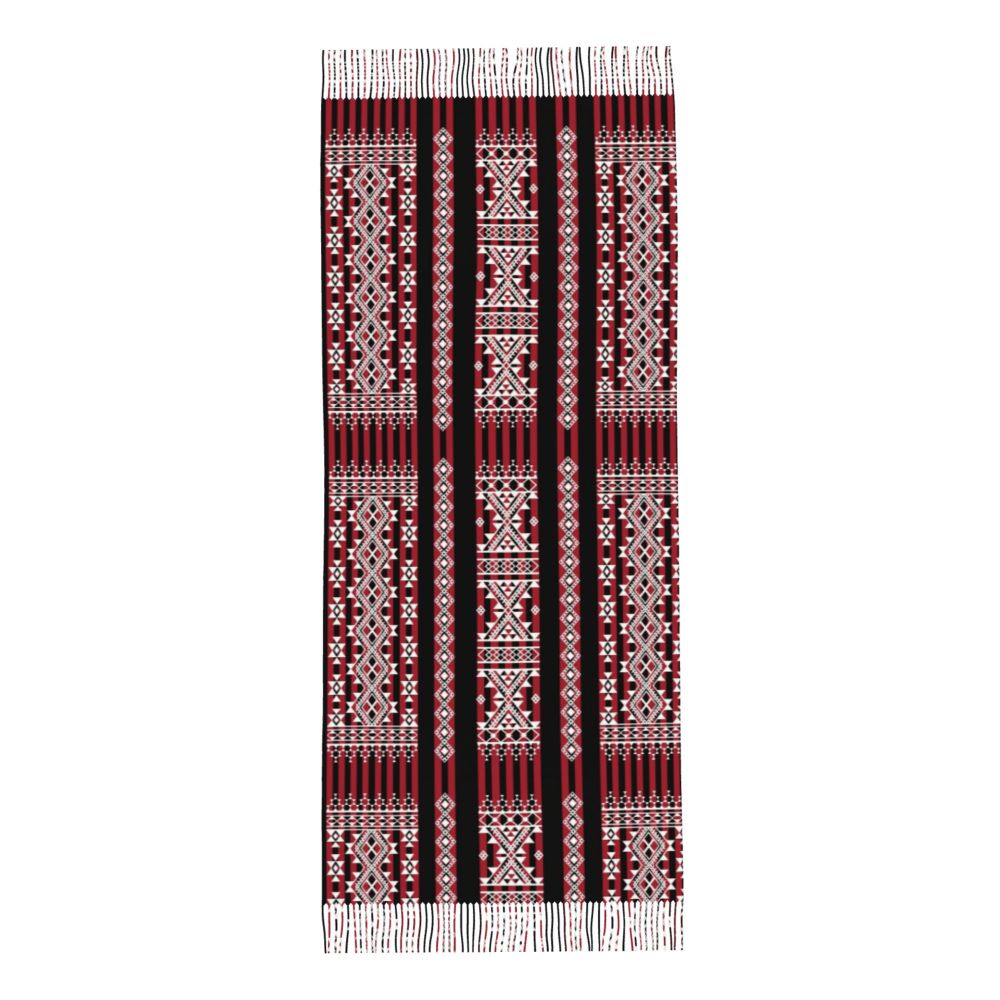 Print Amazigh Pride Tifinagh Patriotic Kabyle Scarf Men Women Winter Warm Scarves Traditional Geometric Amazigh Shawl Wrap