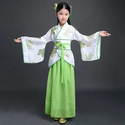 Ancient Costume Dance Girl Set Performance Show Child Clothing Cosplay Princess Chinese Traditional Dress for Girls Hanfu Dress