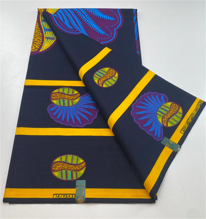 2024 African Real Wax Prints Fabric Nigerian Ankara Fashion Ghana 100% Cotton Veritable Guaranteed Original  Sewing Material