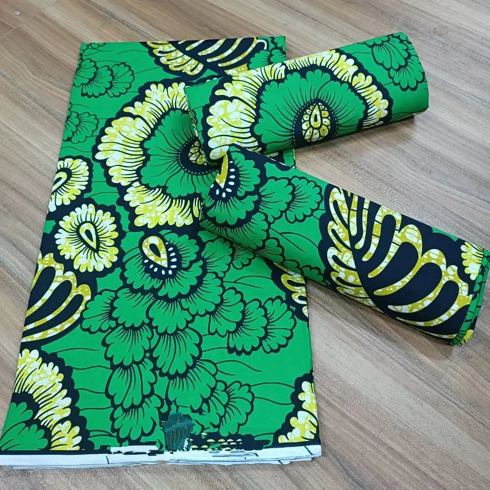 Most popular Veritable African Wax Real Fabric 100% cotton Ghana Nigeria Style 6 yards High Quality Ankara Prints wax Material