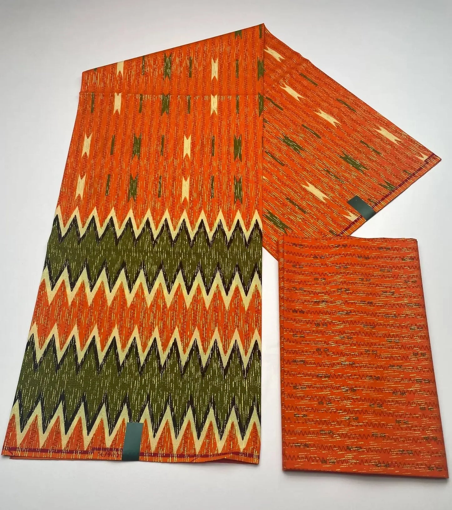 KENTE 4+2YARD 2024 Latest Design 6 Yards/lot African Fabric Gold Powder Ankara 100% Cotton Farbic For Sewing Wax Print Fabric