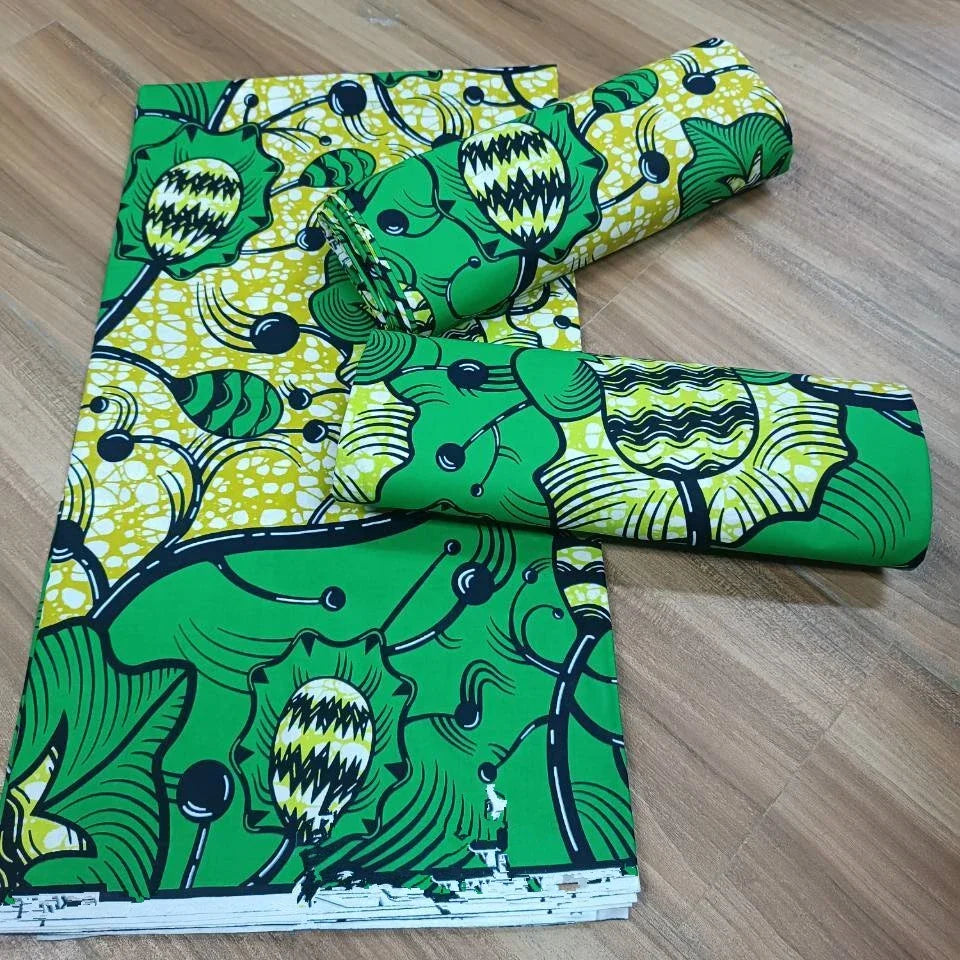 Most popular Veritable African Wax Real Fabric 100% cotton Ghana Nigeria Style 6 yards High Quality Ankara Prints wax Material