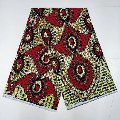 2023 New Hot Sell African Wax Fabric Ankara Wax Prints Fabric Ghana Guaranteed Veritable Wax 6 Yards Wholesale Prices