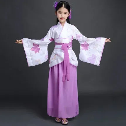 Ancient Costume Dance Girl Set Performance Show Child Clothing Cosplay Princess Chinese Traditional Dress for Girls Hanfu Dress