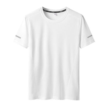 T-shirt Big Size 9XL for Men Quick Drying T-shirt for Men Round Neck Plus Size Short Sleeve Oversized T Shirt