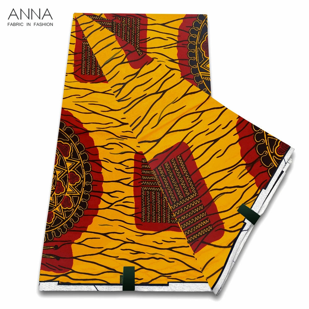 Veritable Wax Ankara Block Prints Batik Fabric African Wax Fabric Nigerian Dutch Hollandais Pagne 100% Cotton For Sewing VL-121