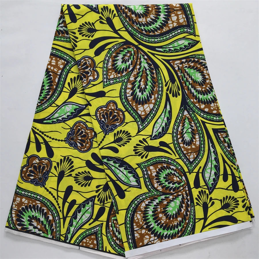 African Wax Fabric 2024 High Quality Nigeria Ankara Wax Fabric Ghana Style Print For Women DIY Cloth Dresses Sewing Materials