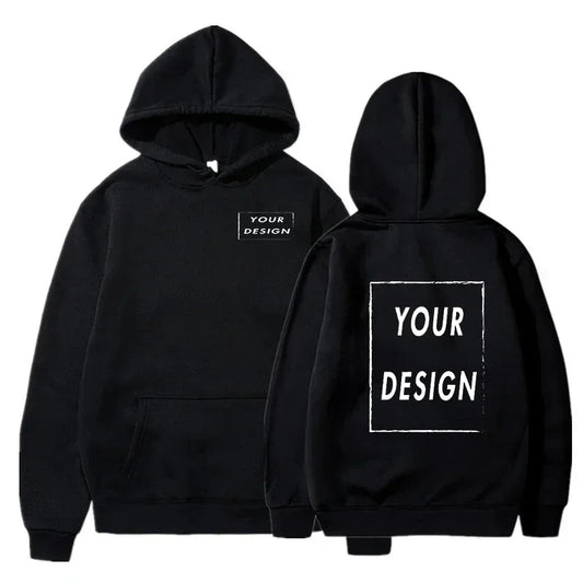 80% Polyester and 20% Cotton Men's and Women's Hooded Sweaters, Loose Custom Logo Pictures and Text Team Casual Clothing