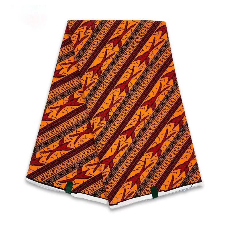 Latest African Wax Prints Fabric Guaranteed Veritable Real Wax Ankara Wax 6Yards African 100% Cotton Fabric For Party Dress