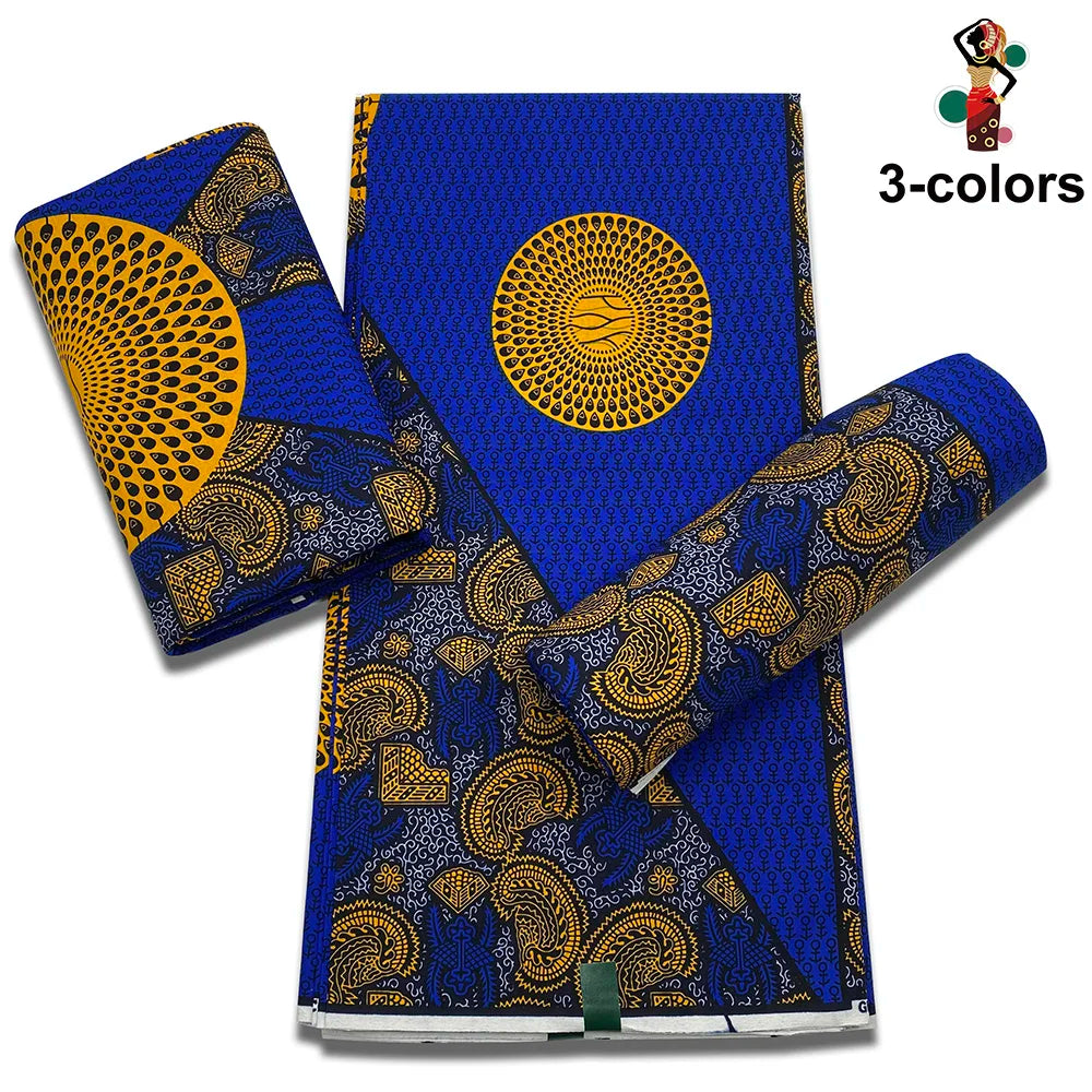 Factory Price Ankara Wax Fabric Guaranteed Veritable African Real Print Wax Fabric 100% Cotton Ghana Style Soft Pagne Sewing