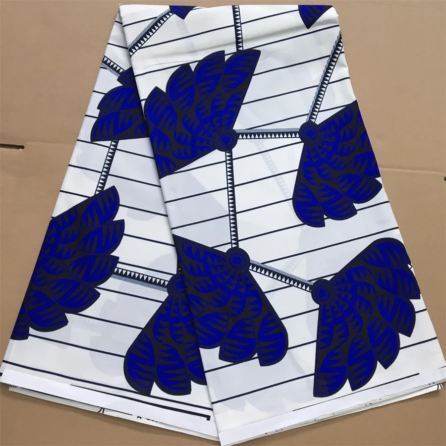 African Wax Fabric 2024 High Quality Nigeria Ankara Wax Fabric Ghana Style Print For Women DIY Cloth Dresses Sewing Materials