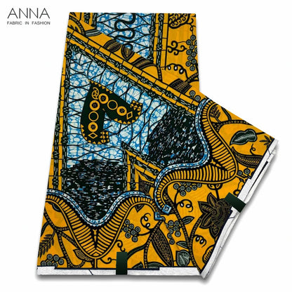 Veritable Wax Ankara Block Prints Batik Fabric African Wax Fabric Nigerian Dutch Hollandais Pagne 100% Cotton For Sewing VL-121