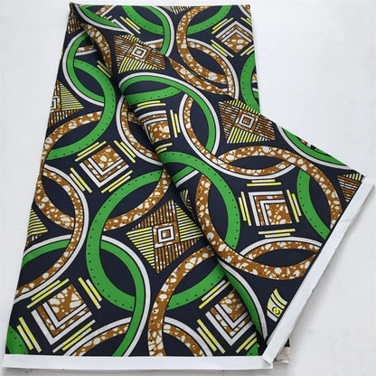 African Nigeria Wax Fabric High Quality Ankara Wax Fabric Polyester Pagne Print For Women DIY Cloth Dresses Sewing Materials