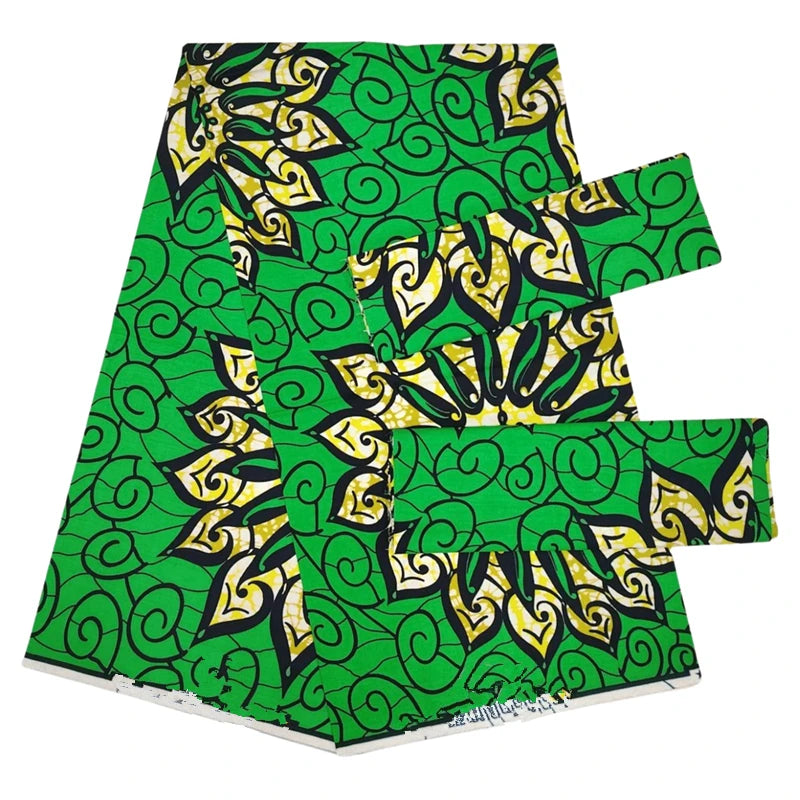 Ho.llllllan.dais real fabric African wax high quality 100%cotton Ankara wax fabric for making dresses African style 6 yards