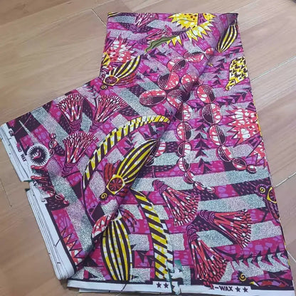 Soft Cotton Veritable Real Wax Ankara Prints Batik Fabric Africa Sewing Dress Craft Material Tissu Patchwork Garment Accessory