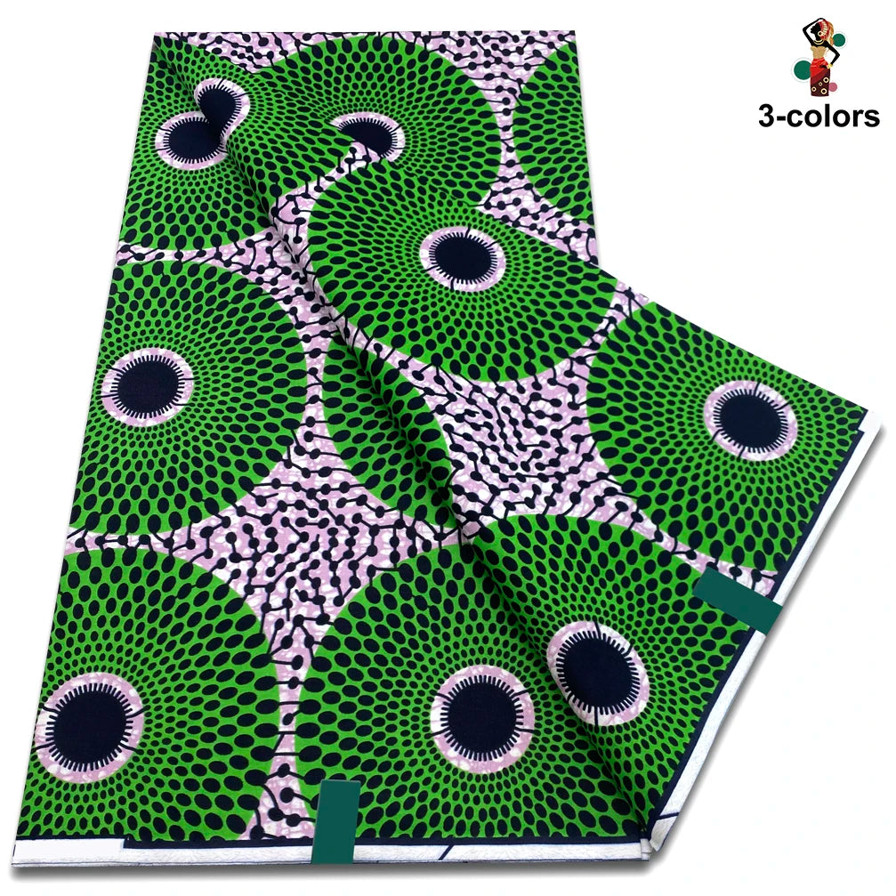 Factory Price Ankara Wax Fabric Guaranteed Veritable African Real Print Wax Fabric 100% Cotton Ghana Style Soft Pagne Sewing