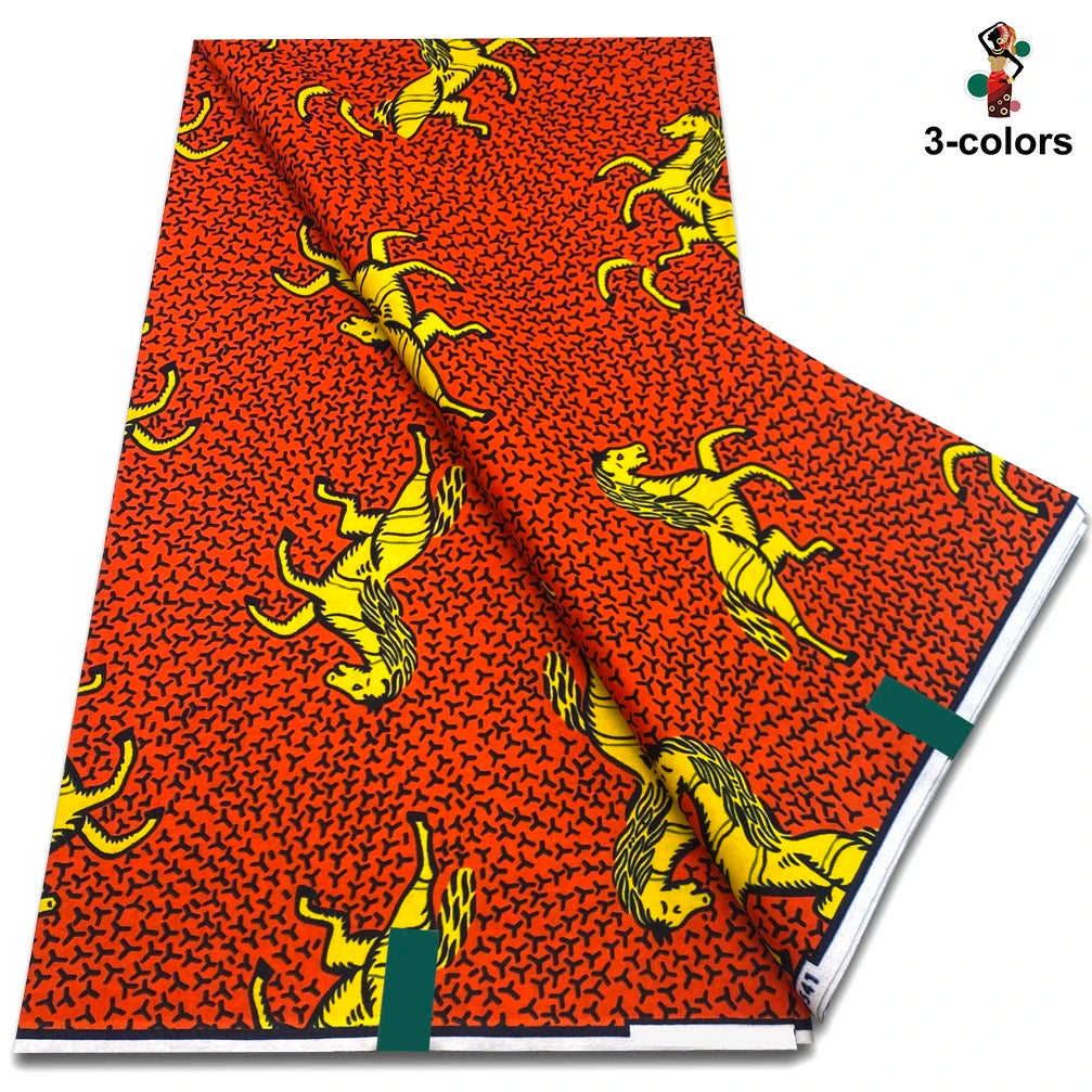 New Arrival High Quality Original 100% Cotton Wax Print Guaranteed Veritable Ankara African Real Wax Fabric Soft Pagne for Dress