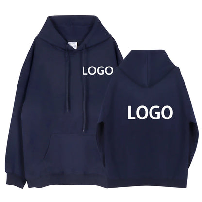 Customized Hoodie Printed Text DIY Personalized Hoody Casual Clothing Make Your Own Design Logo 100% Cotton Pullover Sweatshirt