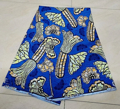 2023 New Hot Sell African Wax Fabric Ankara Wax Prints Fabric Ghana Guaranteed Veritable Wax 6 Yards Wholesale Prices