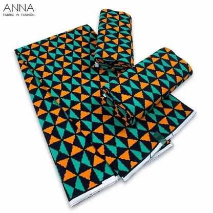 Veritable Wax Ankara Block Prints Batik Fabric African Wax Fabric Nigerian Dutch Hollandais Pagne 100% Cotton For Sewing VL-50