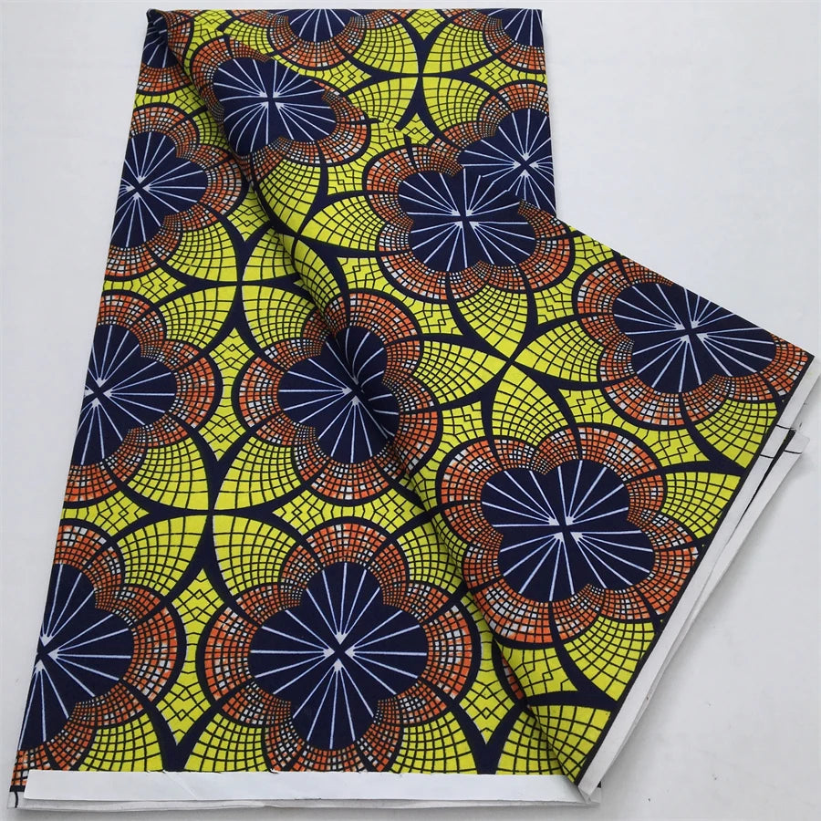 Nigeria Wax Fabric Ankara 2025 Newset DIY Print African Textile Wax Fabric Tissu For Women Dresses Sewing Polyester Material