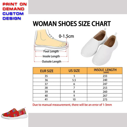 Custom Sneakers Canvas Flat Leather Boots Running Shoes Woman Man Print On Demand Image Design Holiday Matching DIY Dropshipping