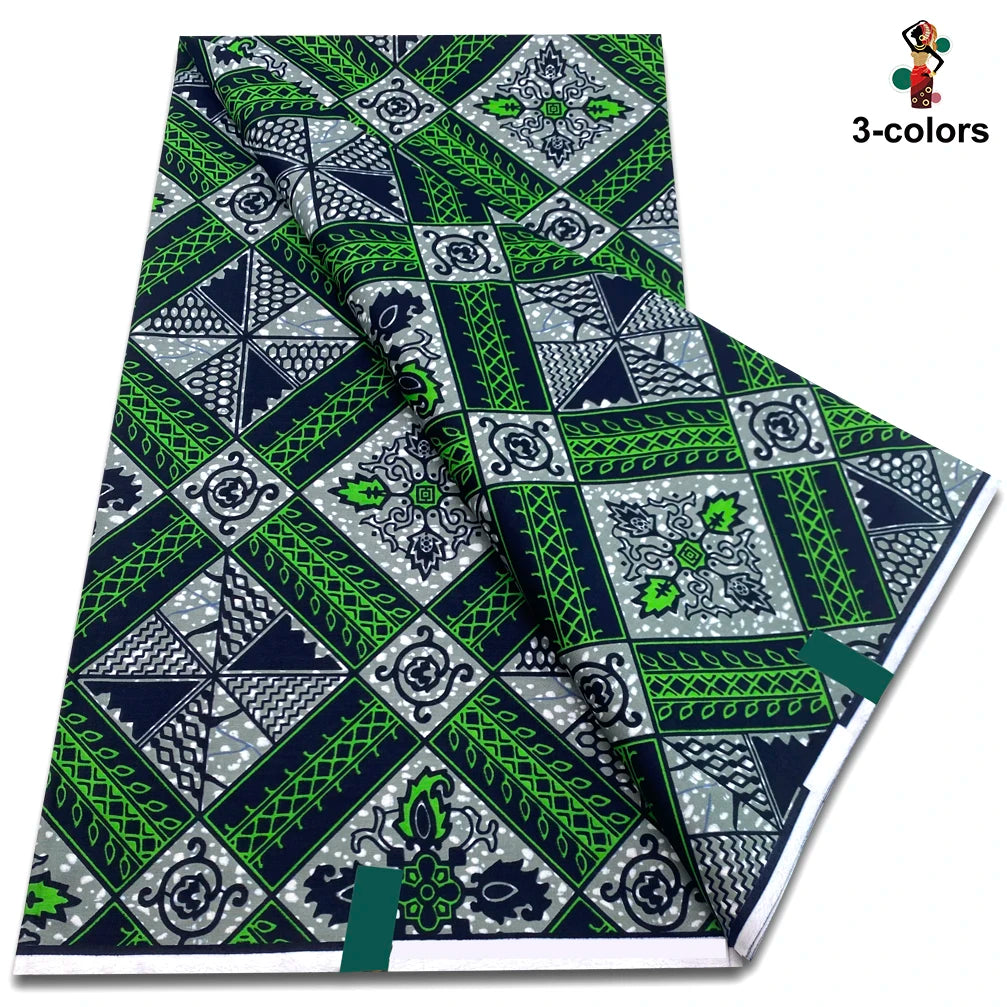 New Arrival High Quality Original 100% Cotton Wax Print Guaranteed Veritable Ankara African Real Wax Fabric Soft Pagne for Dress