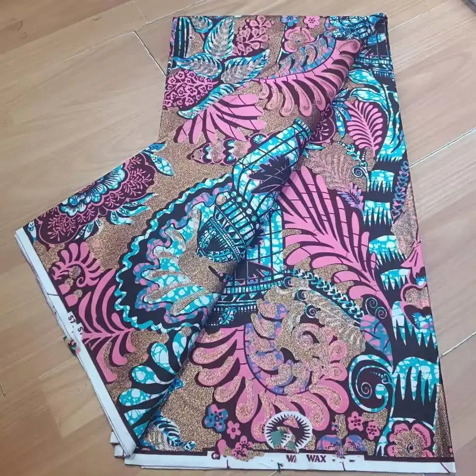 Soft Cotton Veritable Real Wax Ankara Prints Batik Fabric Africa Sewing Dress Craft Material Tissu Patchwork Garment Accessory